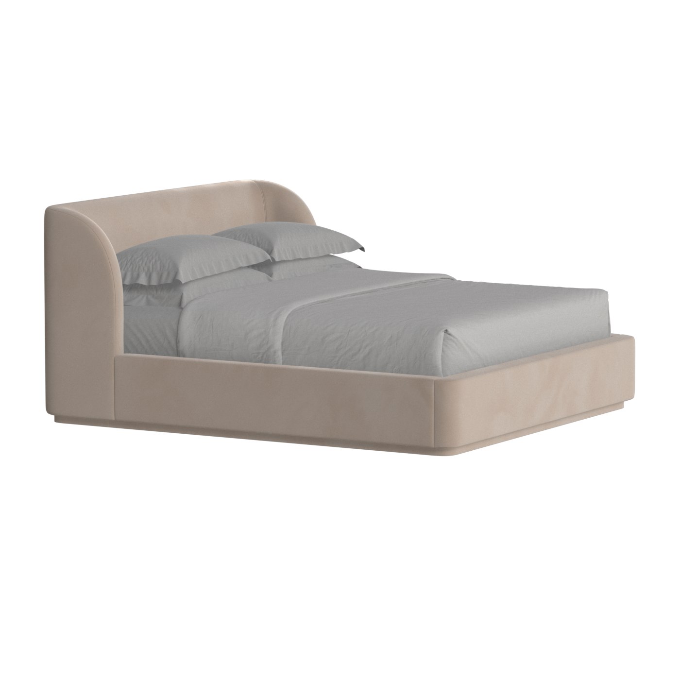 Giacomo Double Bed with Wide Panelled Headboard