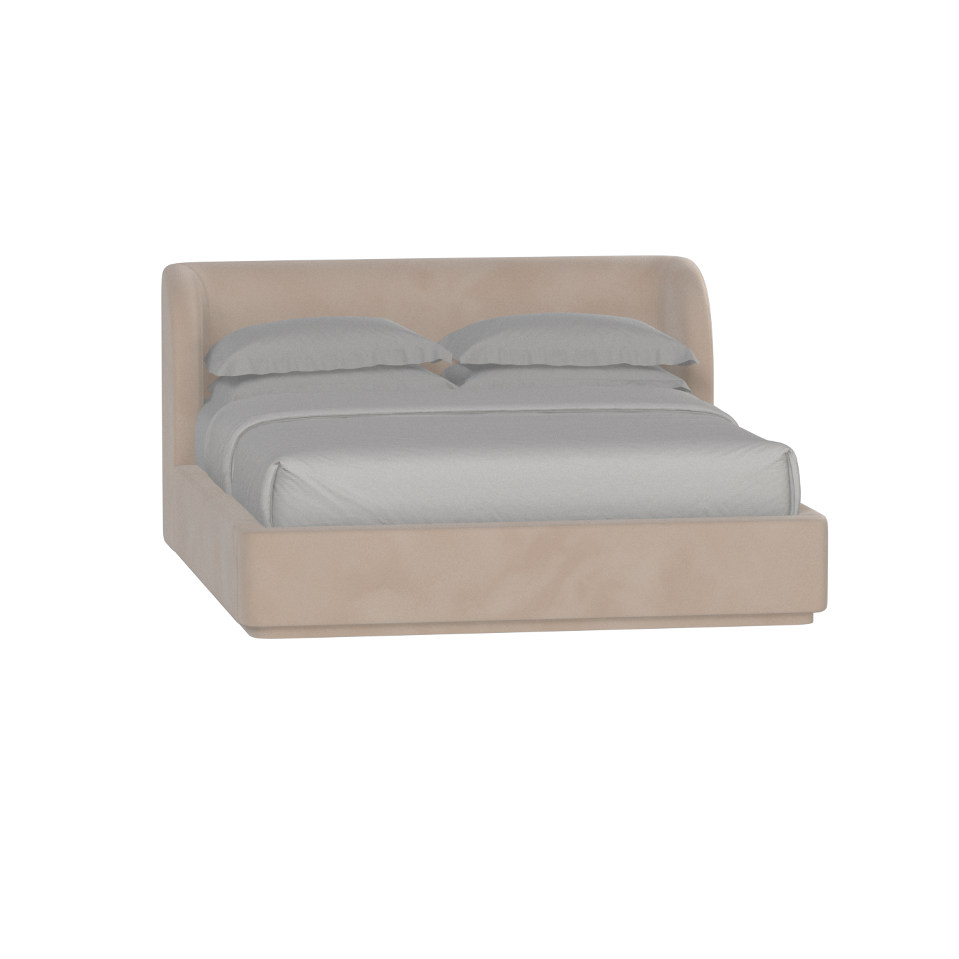 Giacomo Double Bed with Wide Panelled Headboard
