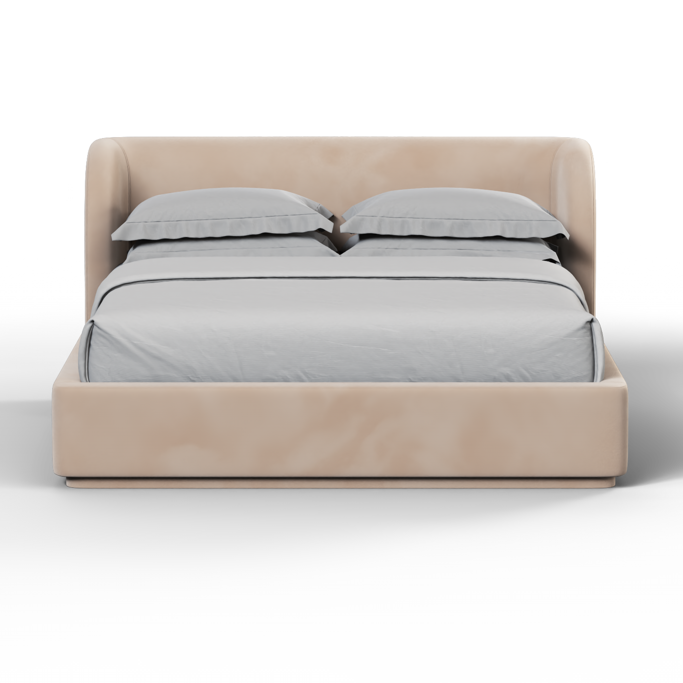 Giacomo Double Bed with Wide Panelled Headboard