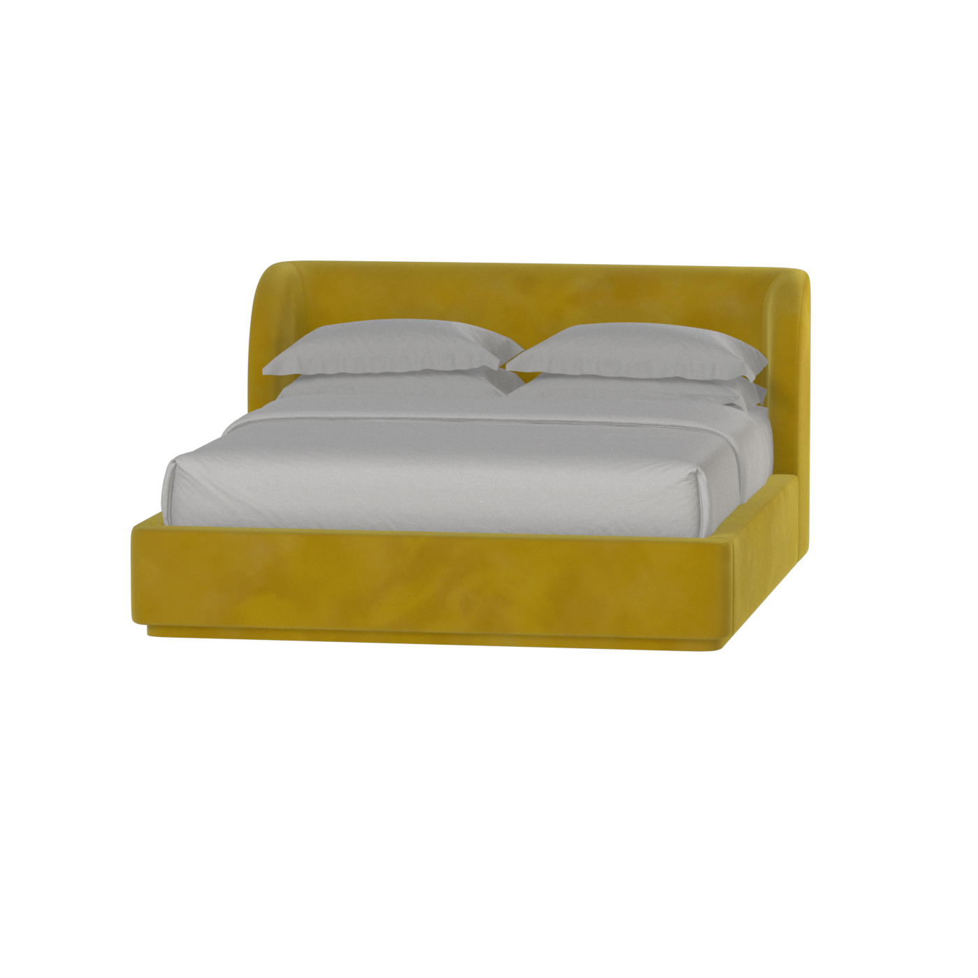 Giacomo Double Bed with Wide Panelled Headboard