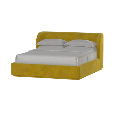 Giacomo Double Bed with Wide Panelled Headboard