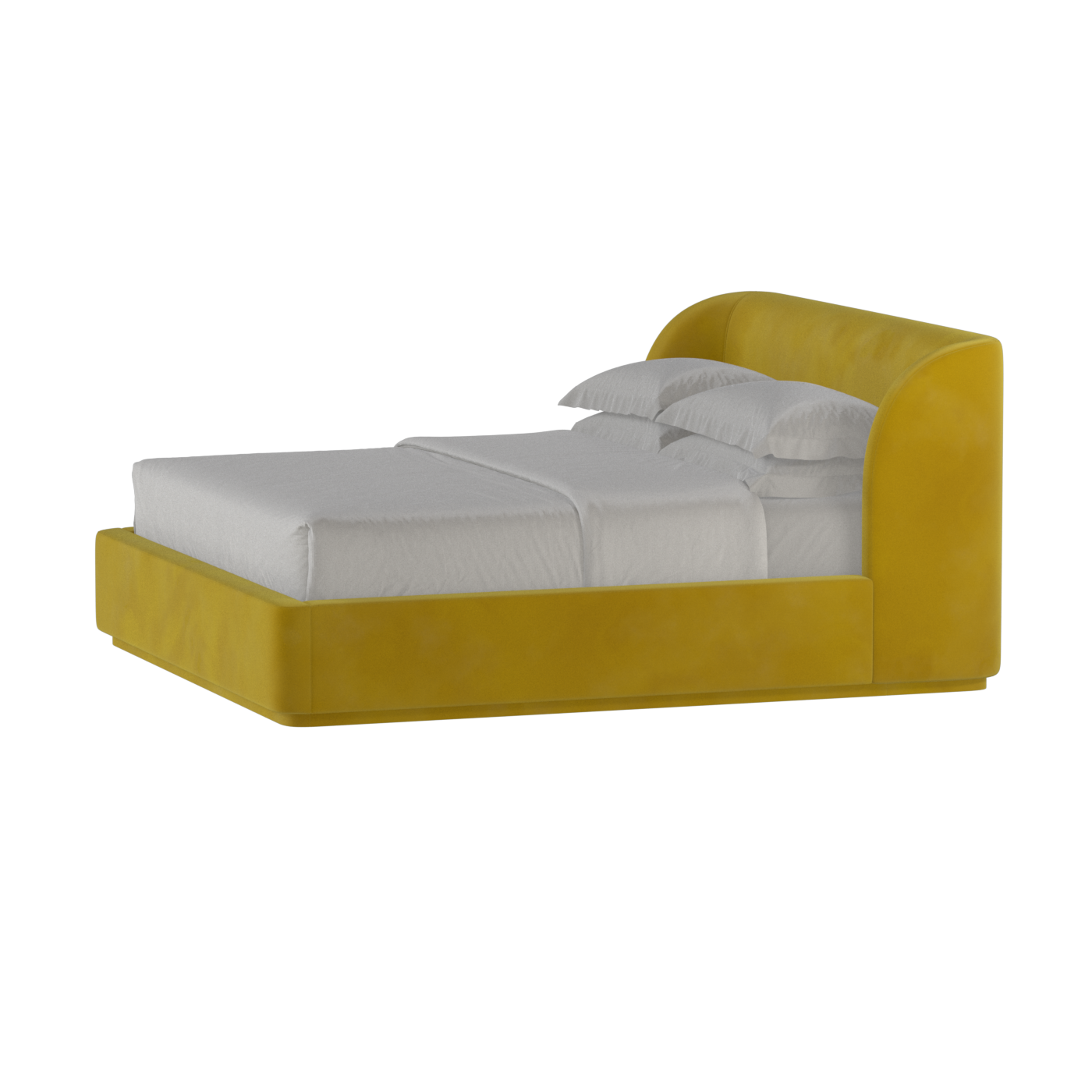 Giacomo Double Bed with Wide Panelled Headboard
