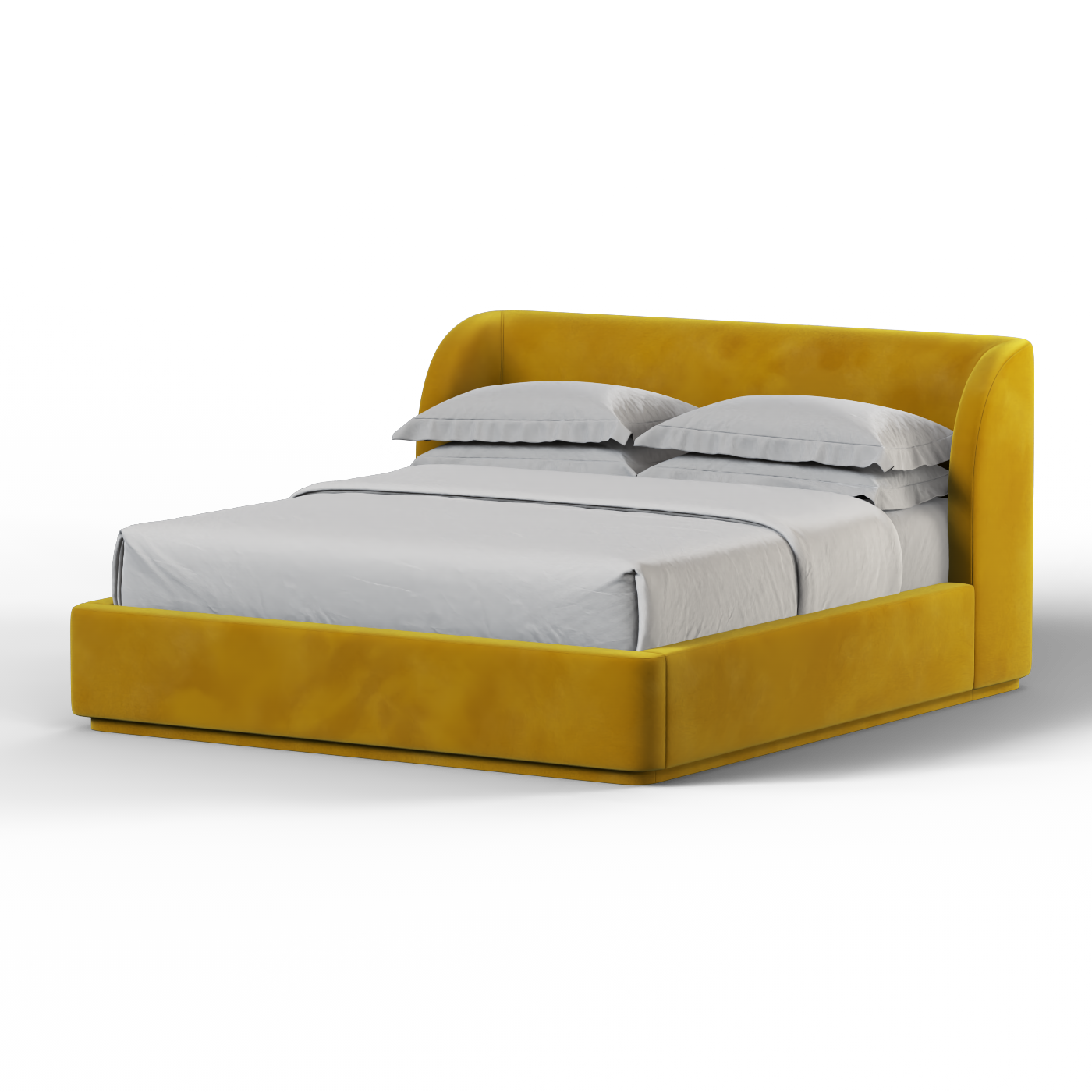 Giacomo Double Bed with Wide Panelled Headboard