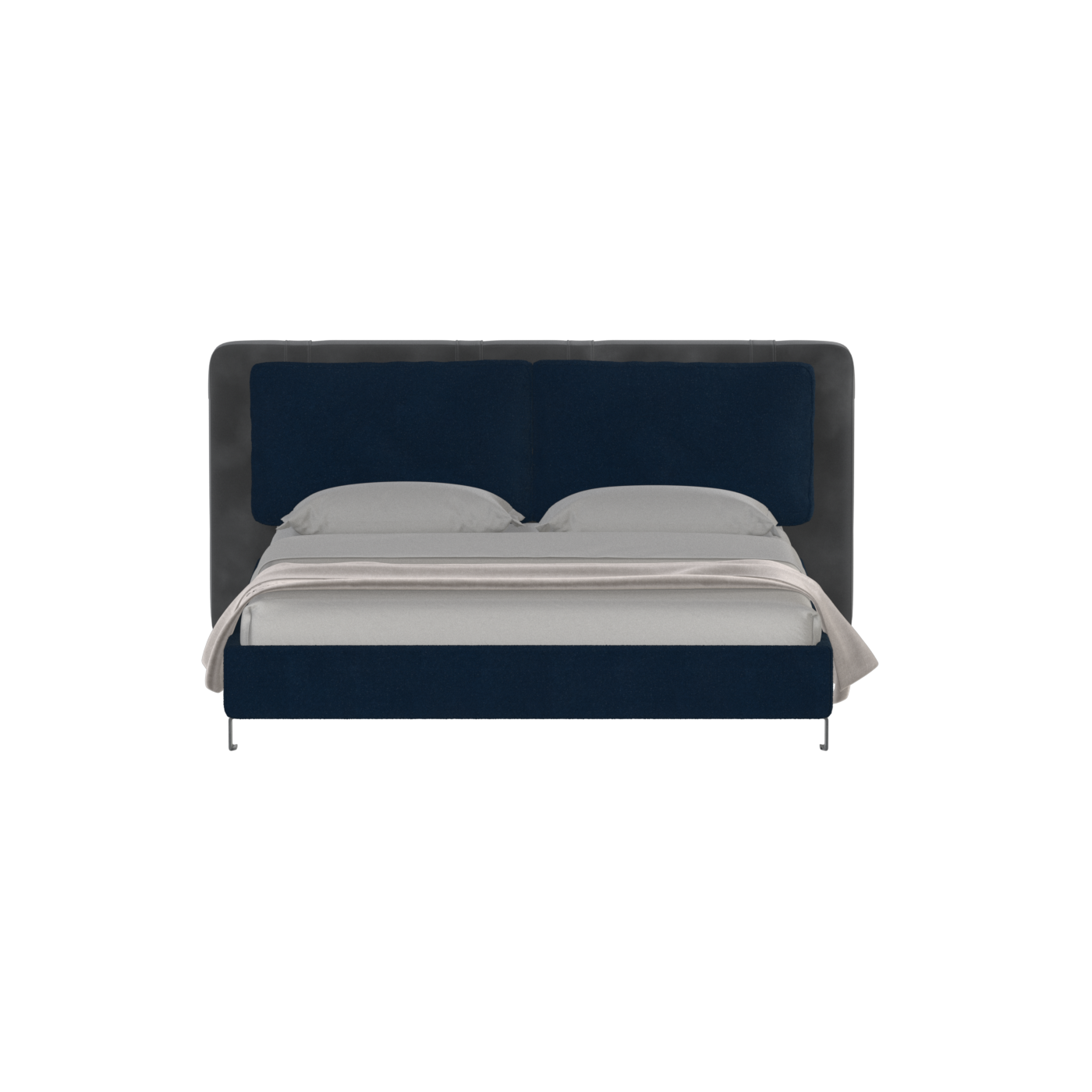 Giovanna Double Bed with Elegant Headboard