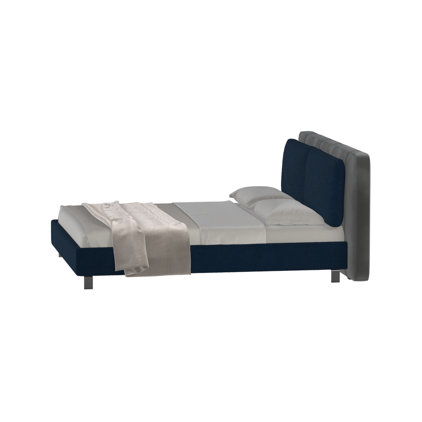Giovanna Double Bed with Elegant Headboard