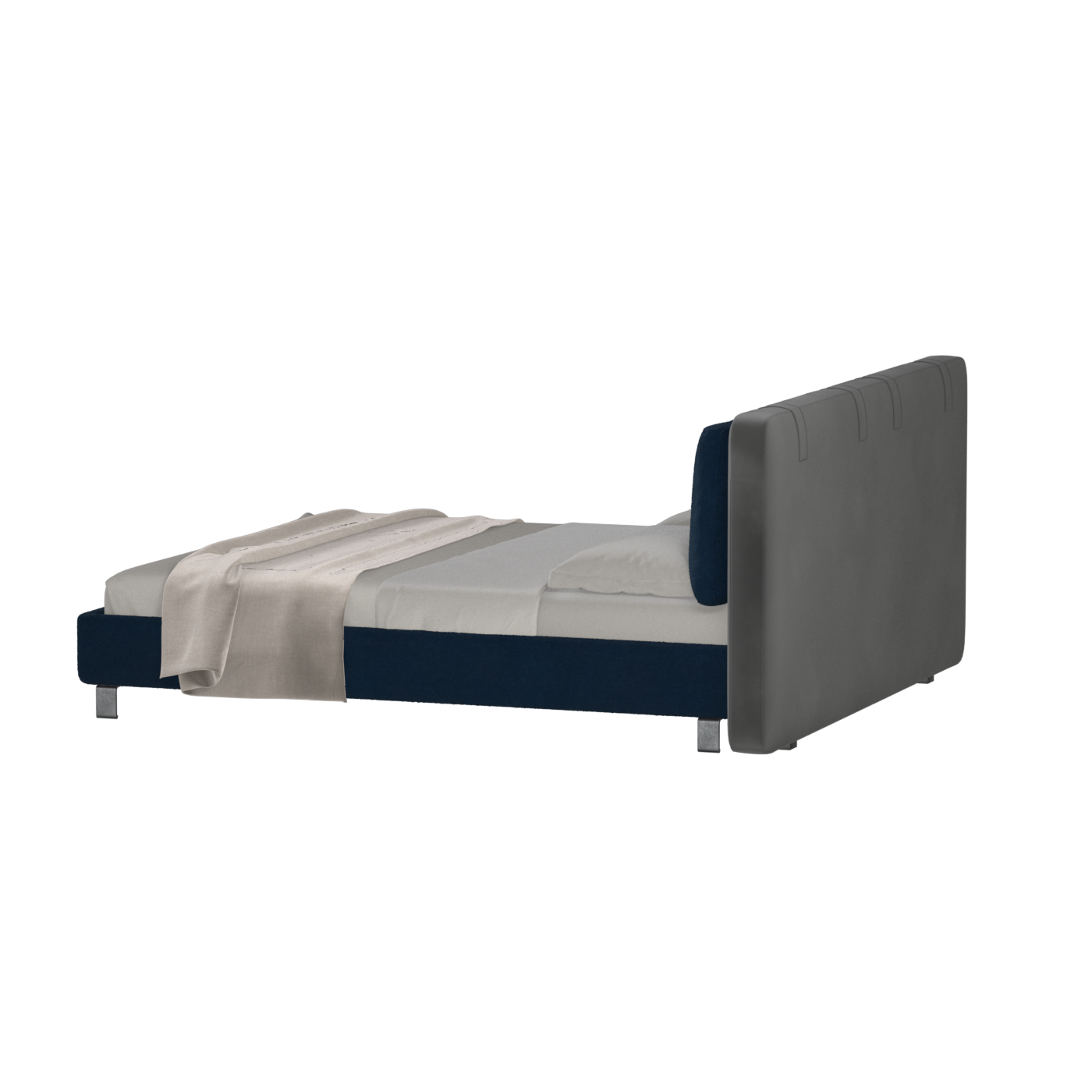 Giovanna Double Bed with Elegant Headboard
