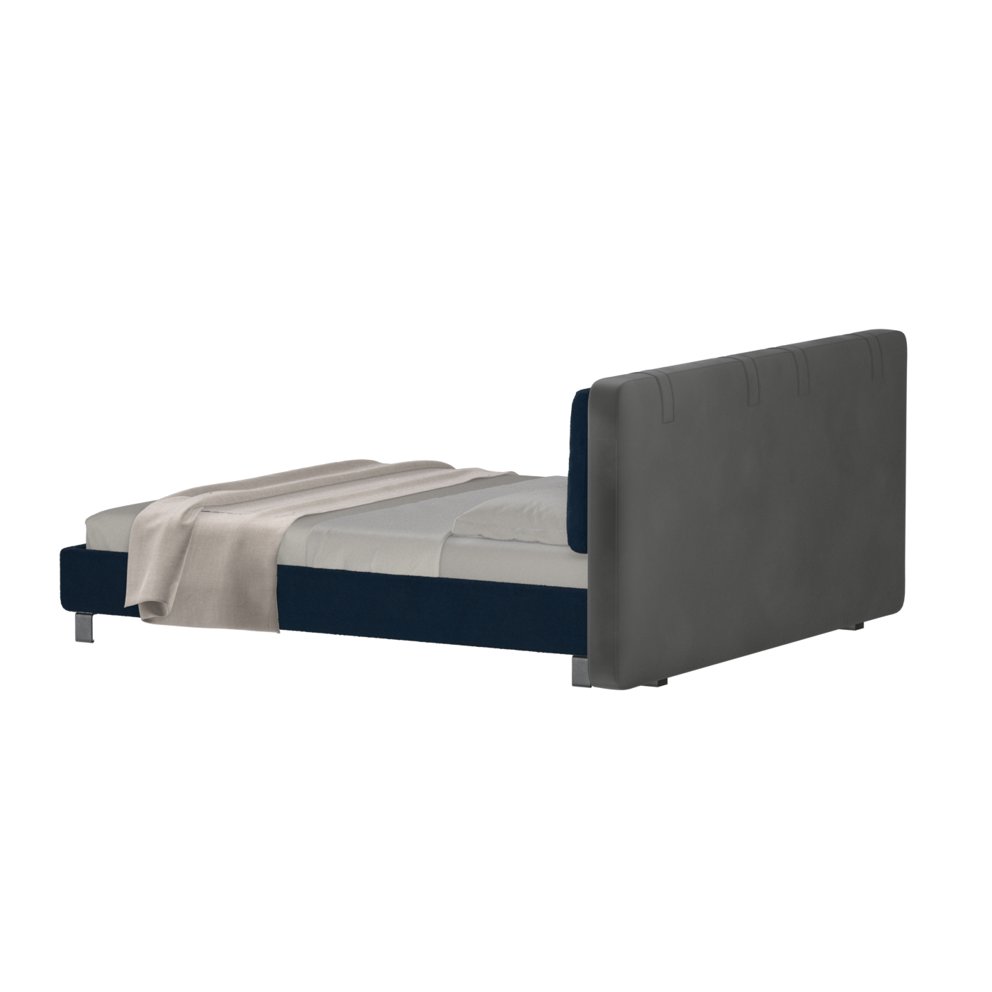 Giovanna Double Bed with Elegant Headboard