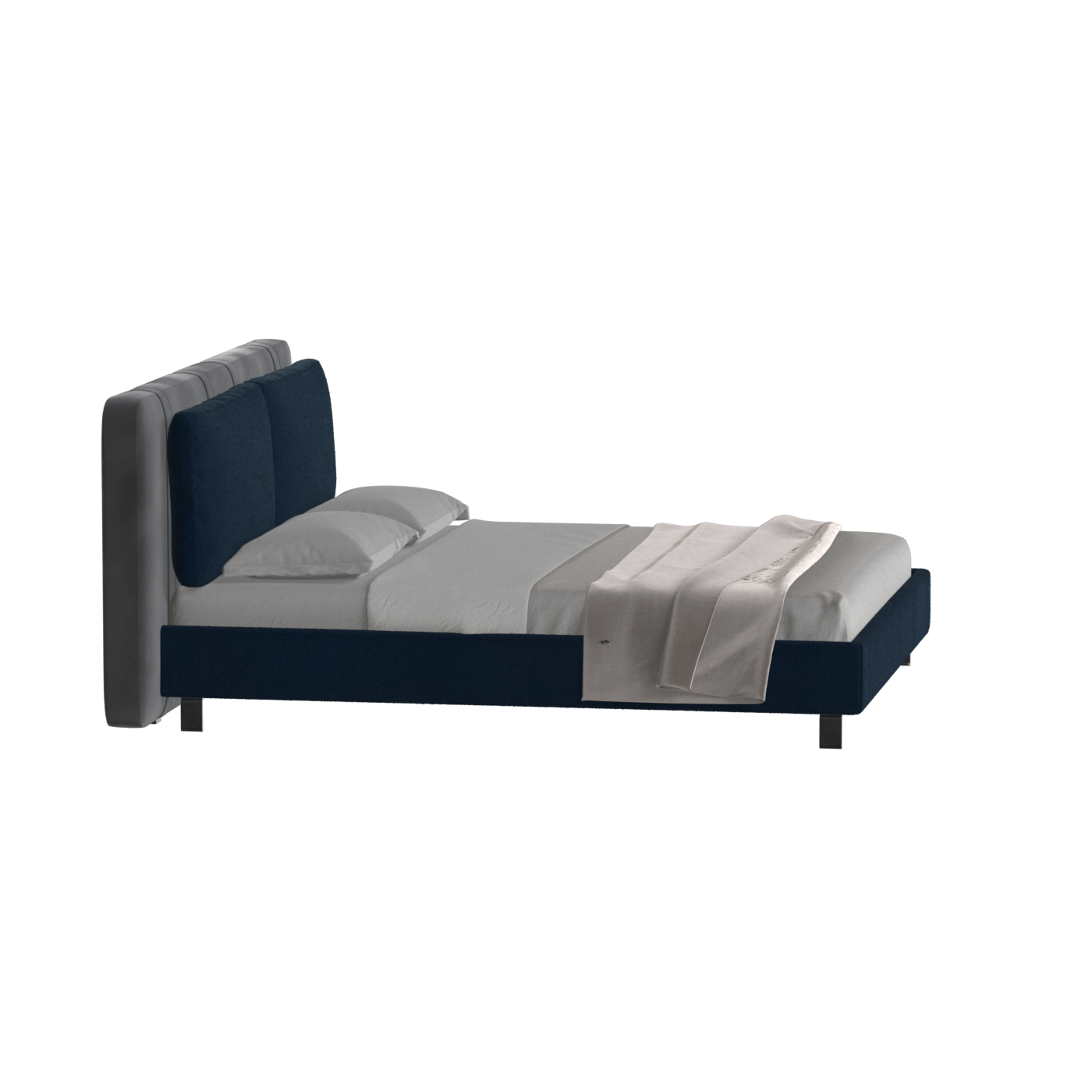 Giovanna Double Bed with Elegant Headboard
