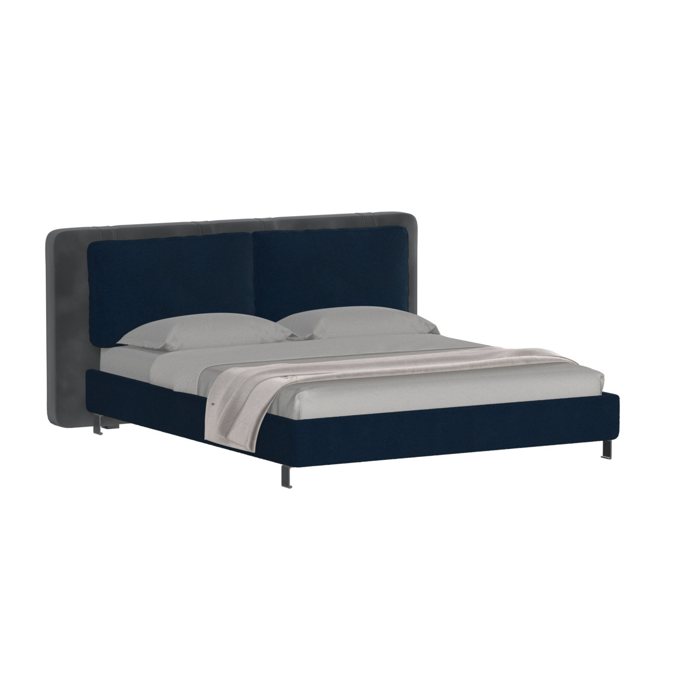 Giovanna Double Bed with Elegant Headboard