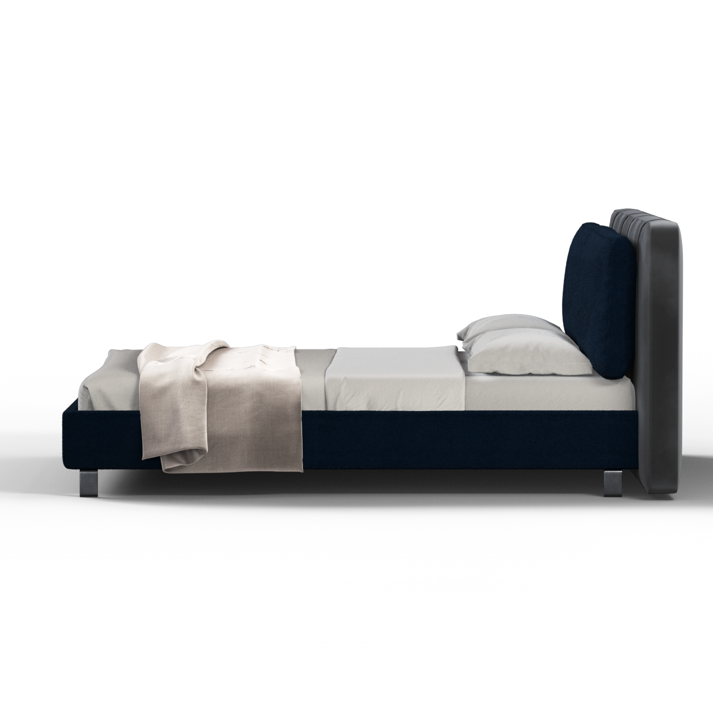 Giovanna Double Bed with Elegant Headboard