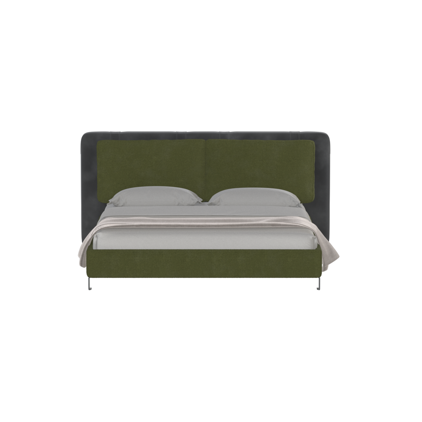 Giovanna Double Bed with Elegant Headboard