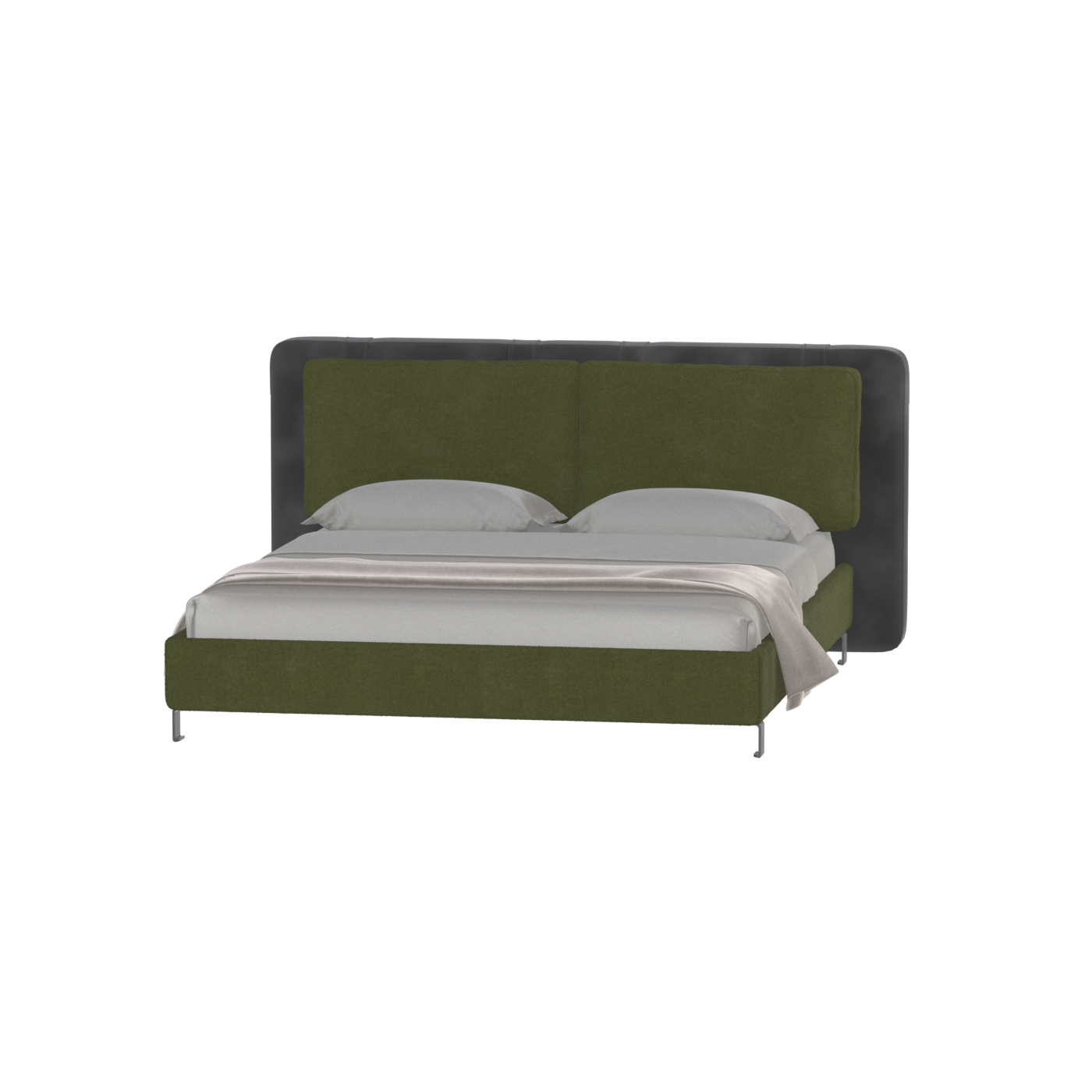 Giovanna Double Bed with Elegant Headboard