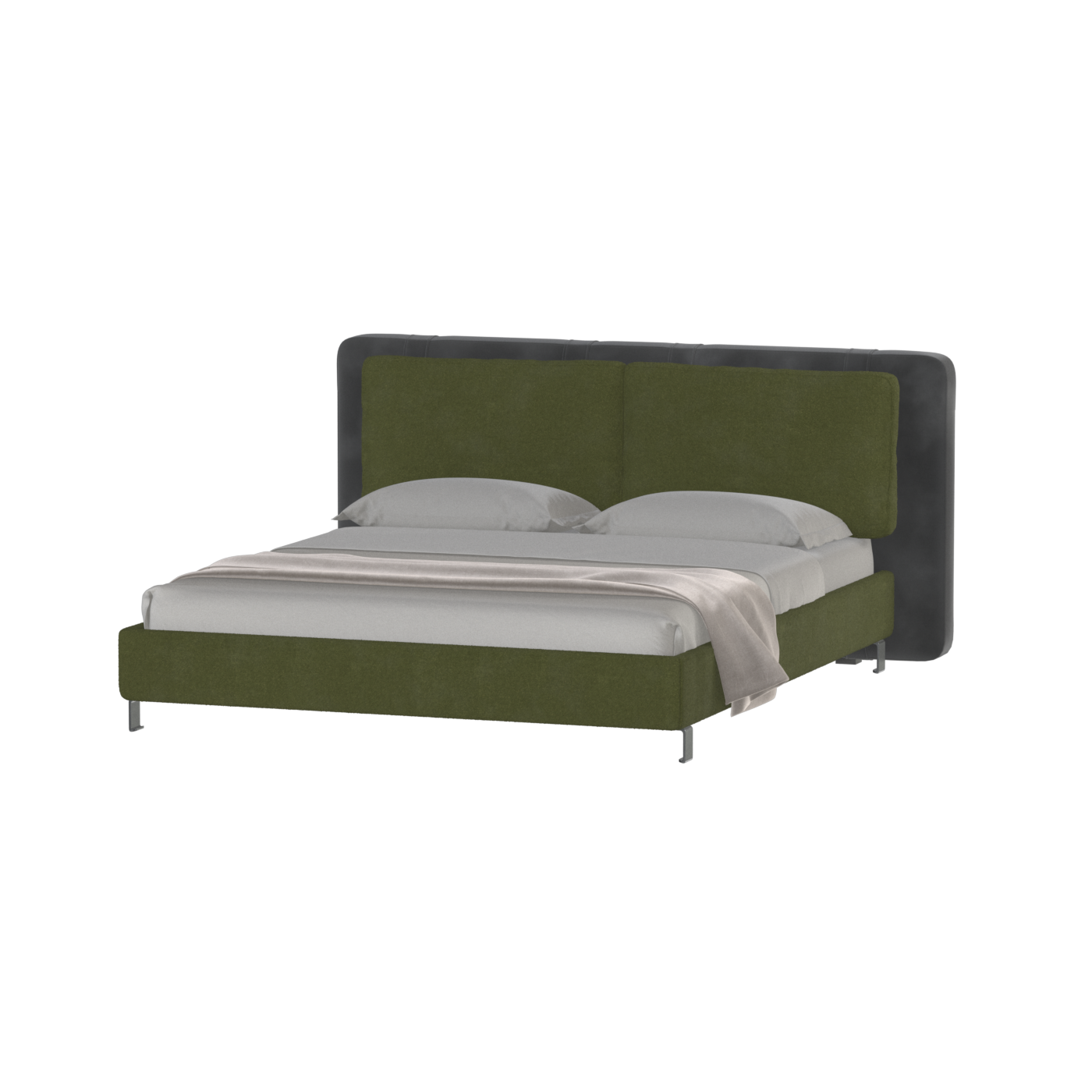 Giovanna Double Bed with Elegant Headboard