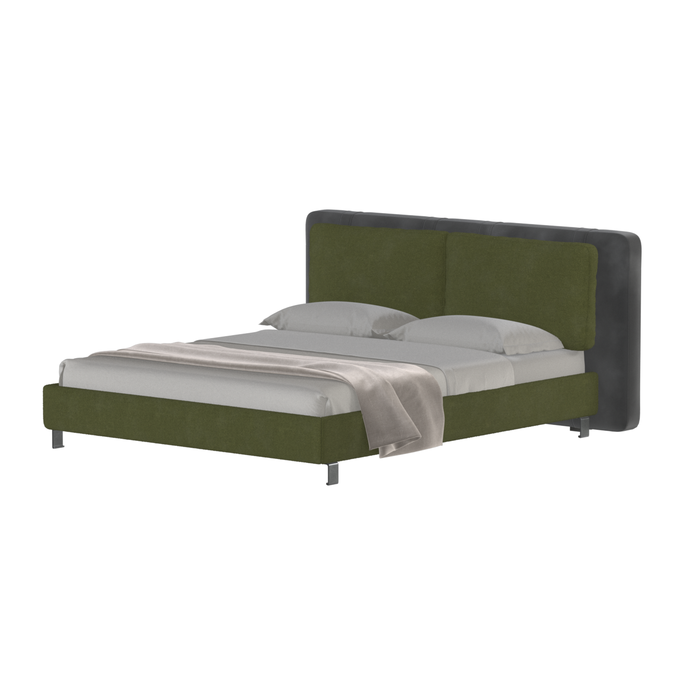 Giovanna Double Bed with Elegant Headboard