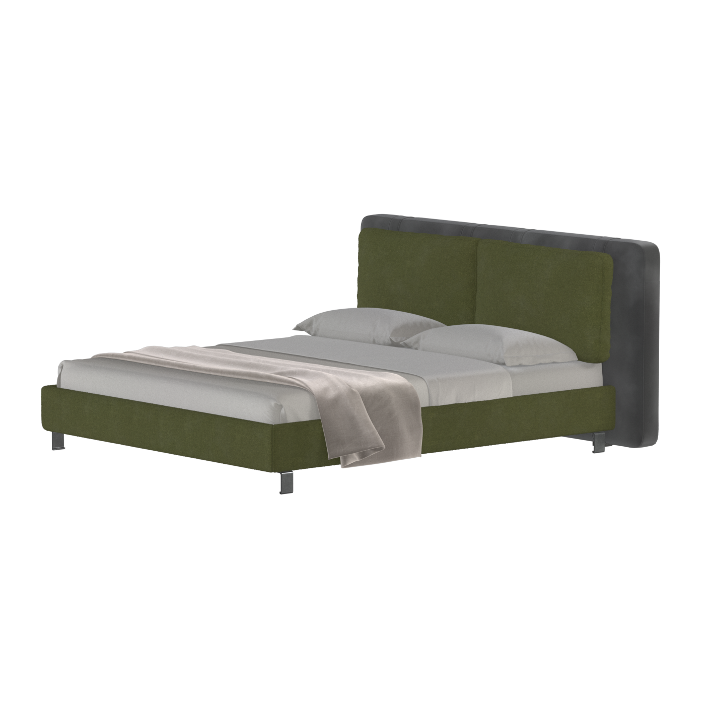 Giovanna Double Bed with Elegant Headboard