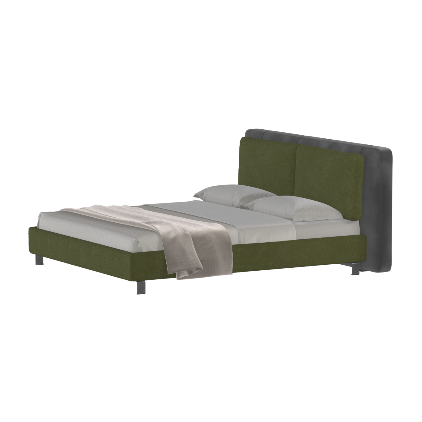 Giovanna Double Bed with Elegant Headboard