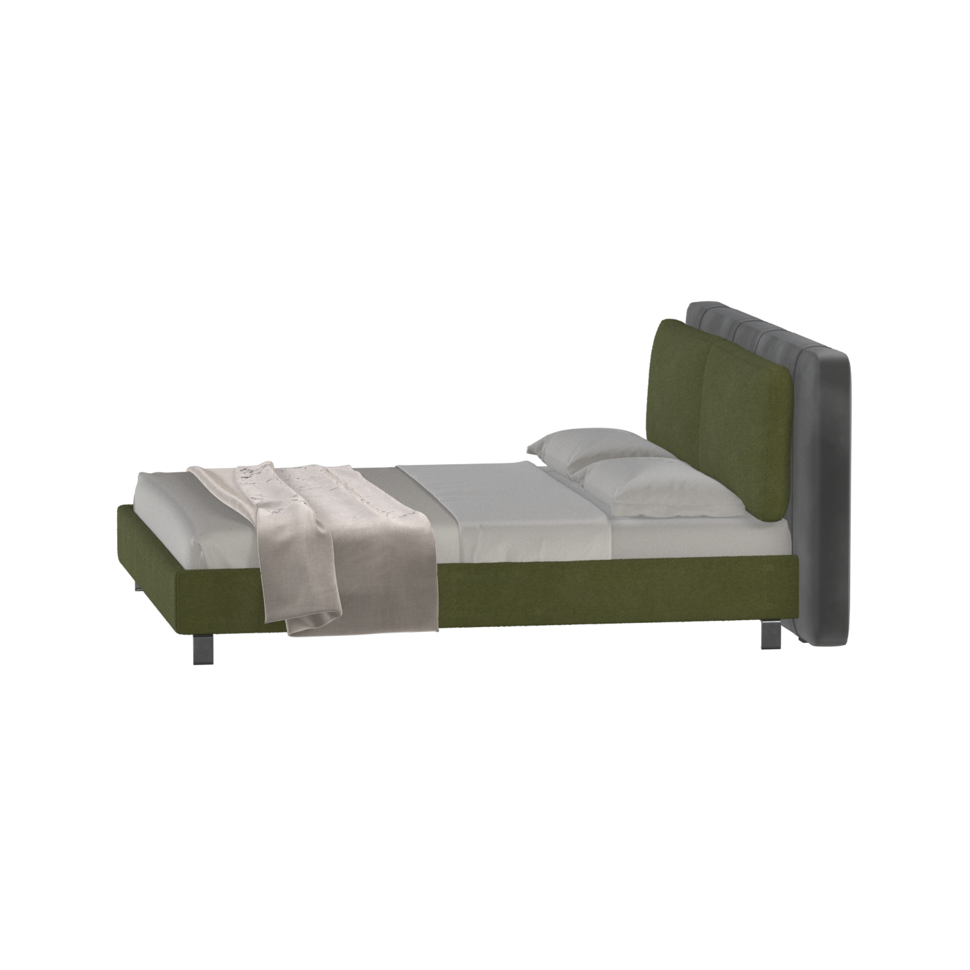 Giovanna Double Bed with Elegant Headboard