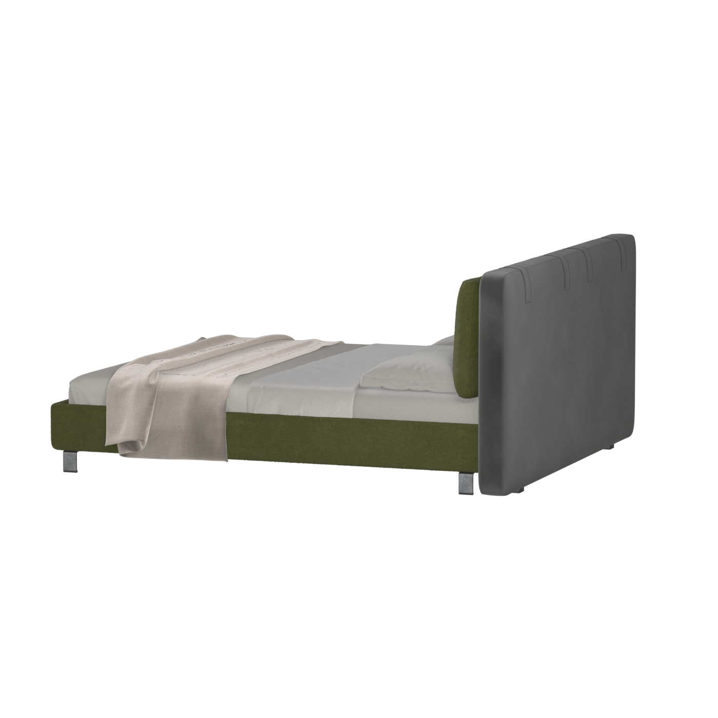 Giovanna Double Bed with Elegant Headboard