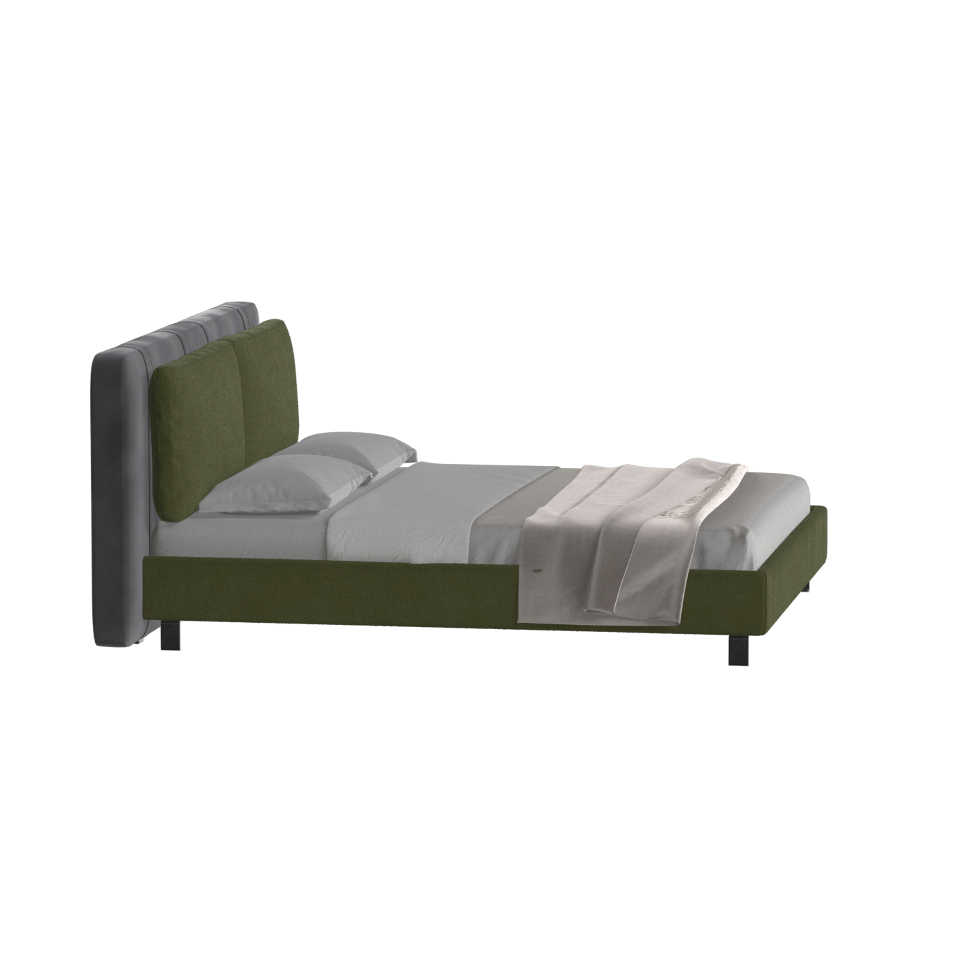 Giovanna Double Bed with Elegant Headboard