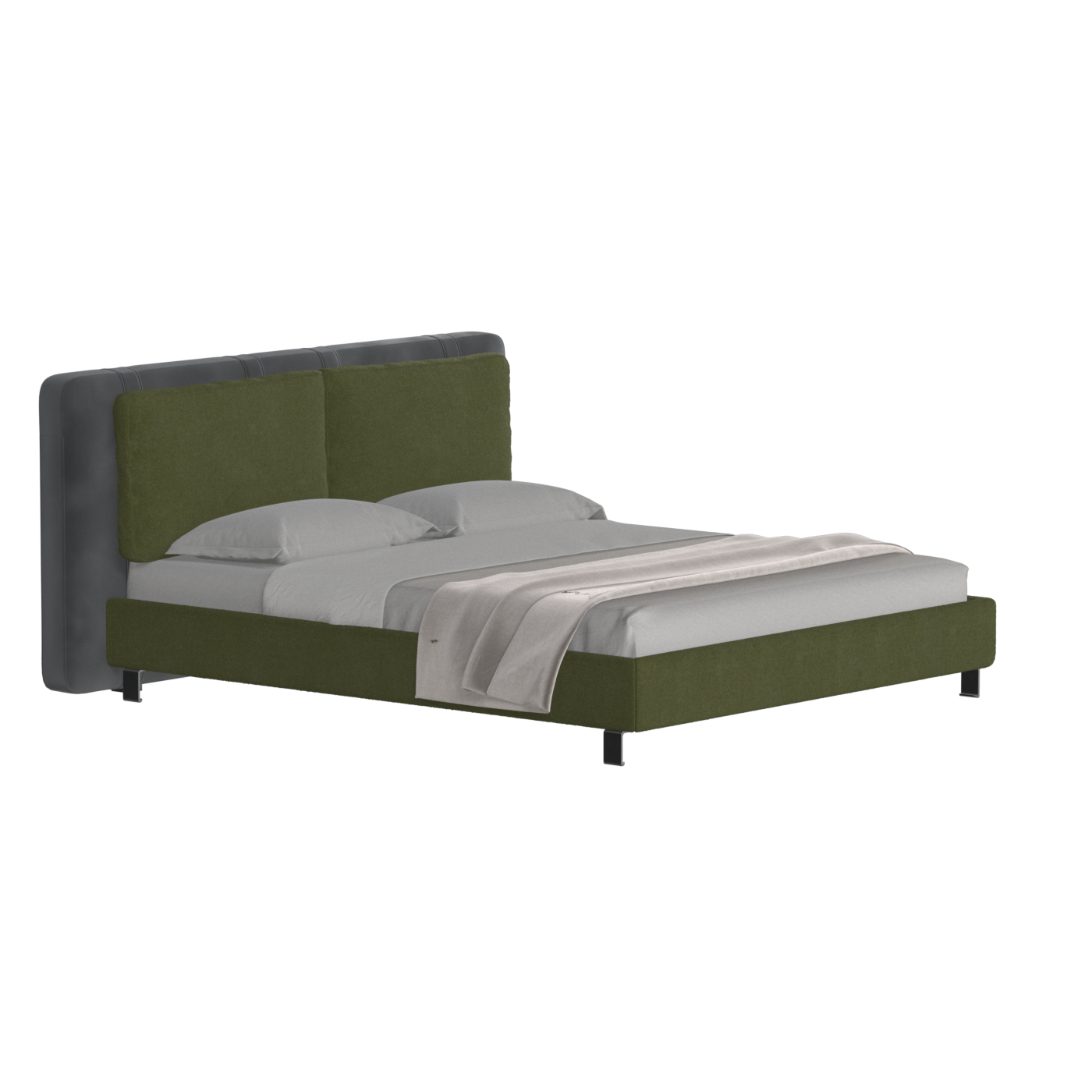 Giovanna Double Bed with Elegant Headboard