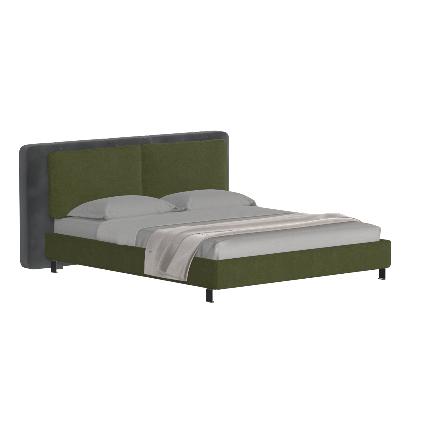 Giovanna Double Bed with Elegant Headboard