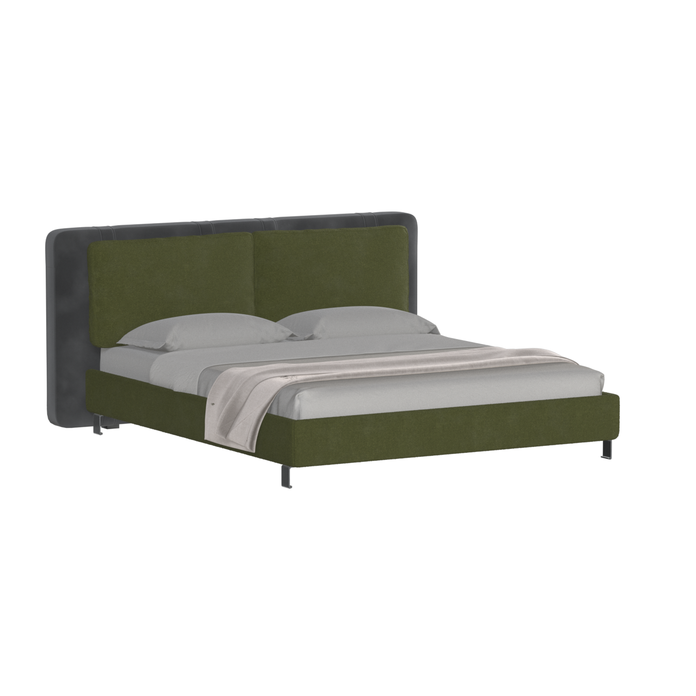 Giovanna Double Bed with Elegant Headboard