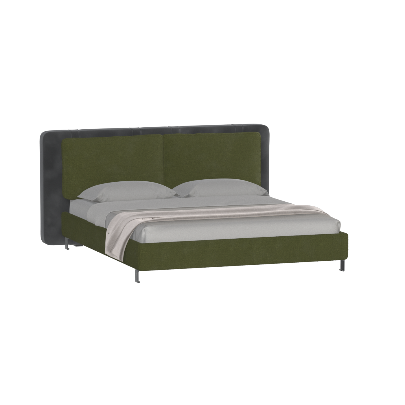 Giovanna Double Bed with Elegant Headboard