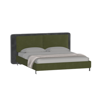 Giovanna Double Bed with Elegant Headboard