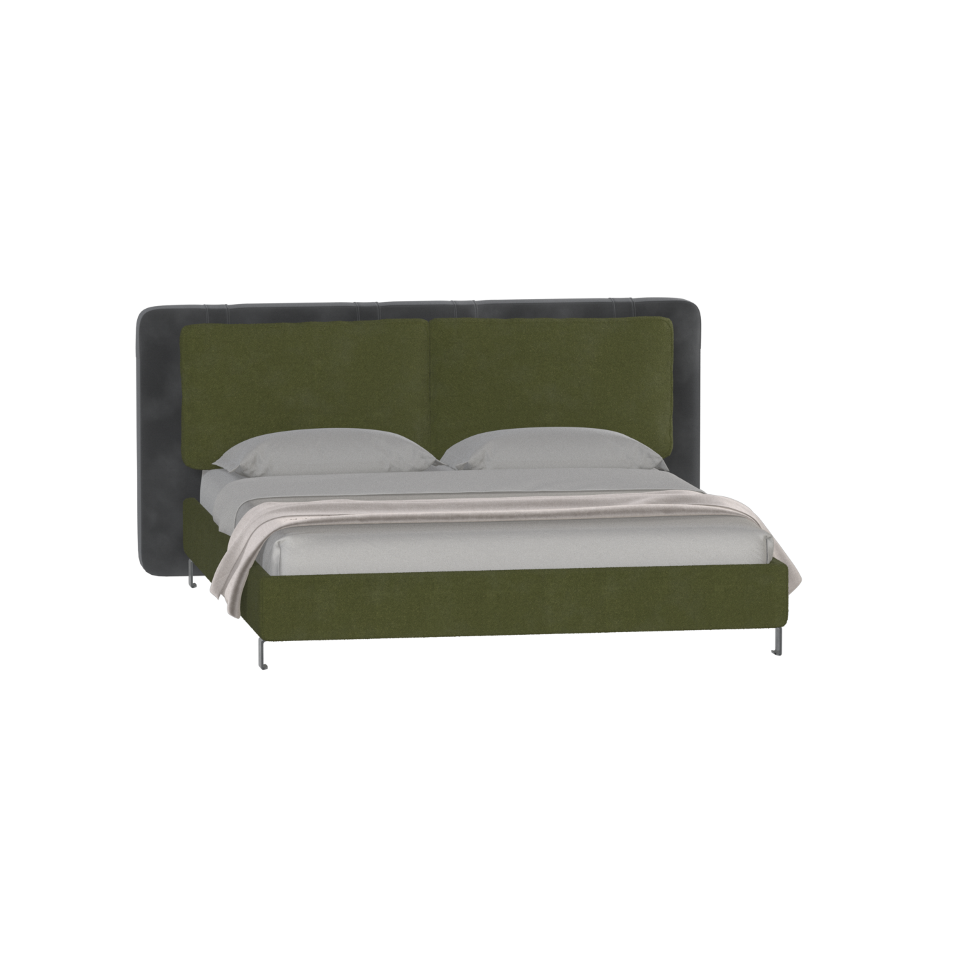 Giovanna Double Bed with Elegant Headboard