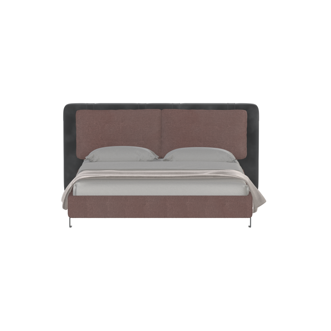 Giovanna Double Bed with Elegant Headboard