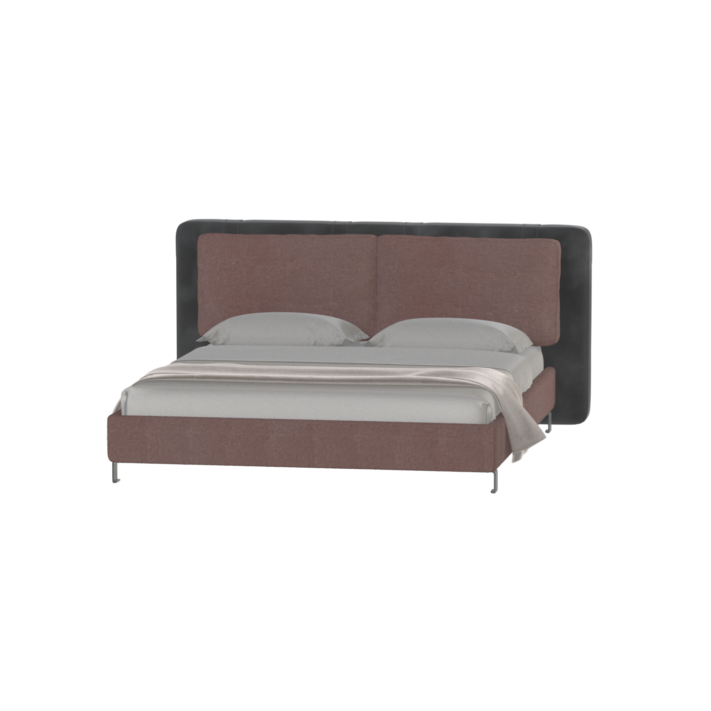 Giovanna Double Bed with Elegant Headboard