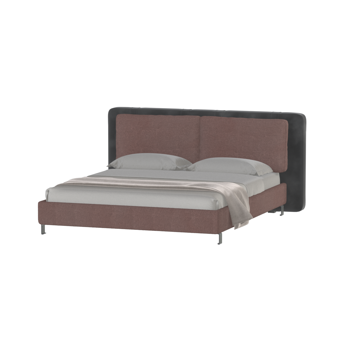 Giovanna Double Bed with Elegant Headboard