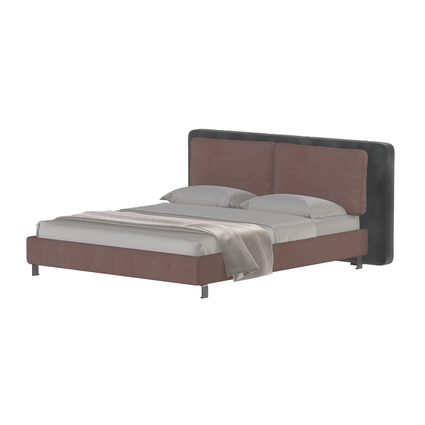 Giovanna Double Bed with Elegant Headboard