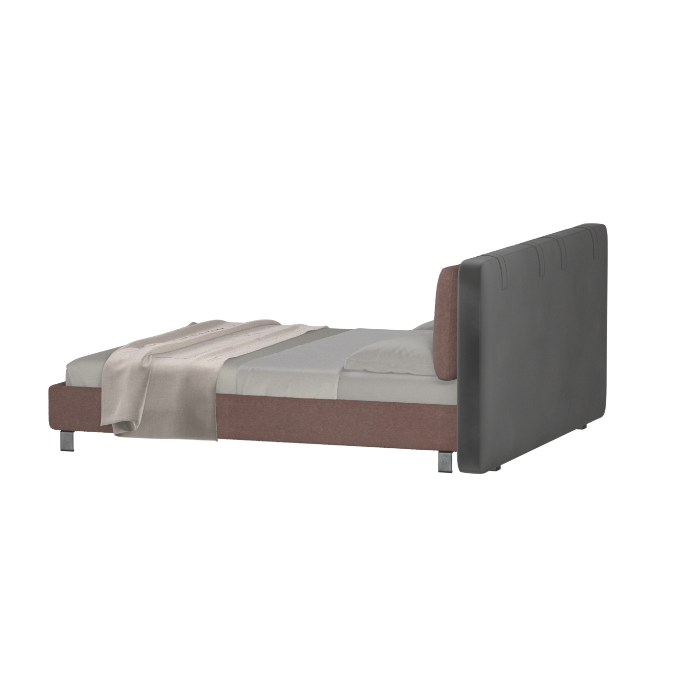 Giovanna Double Bed with Elegant Headboard