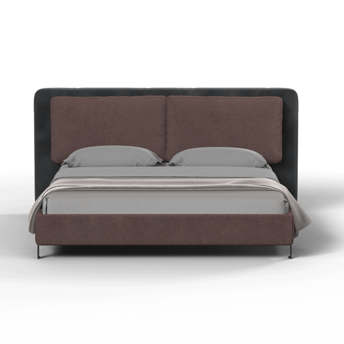 Giovanna Double Bed with Elegant Headboard