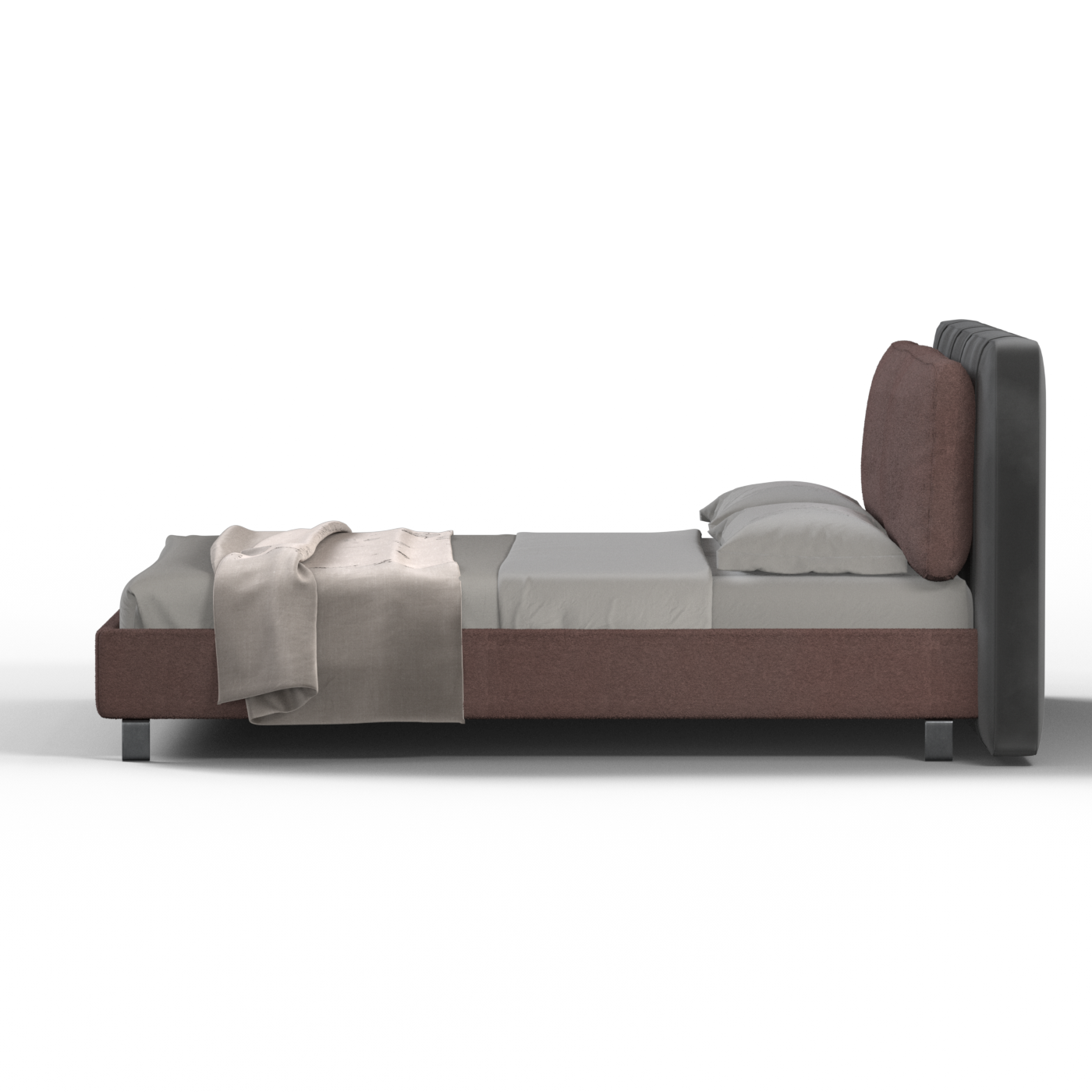 Giovanna Double Bed with Elegant Headboard