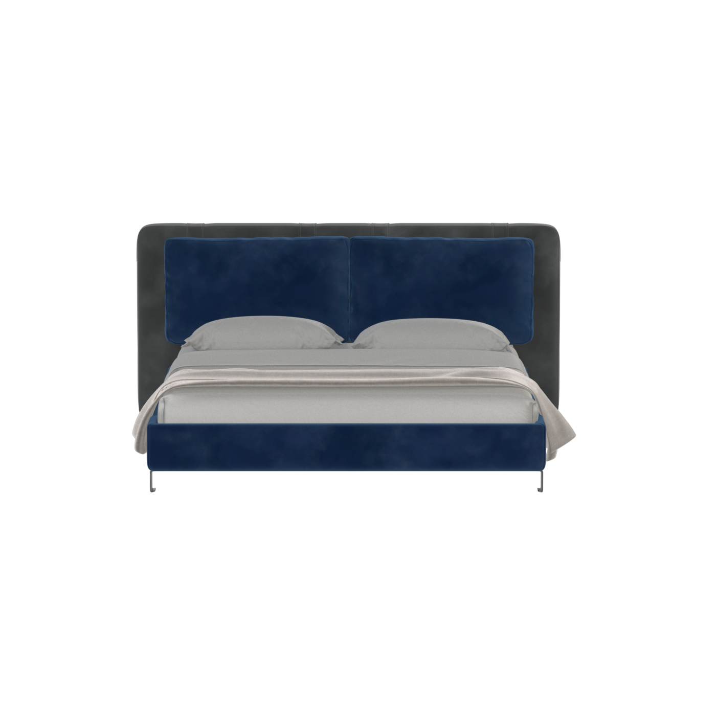 Giovanna Double Bed with Elegant Headboard