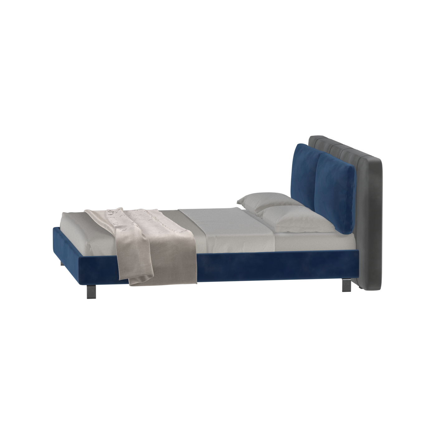 Giovanna Double Bed with Elegant Headboard