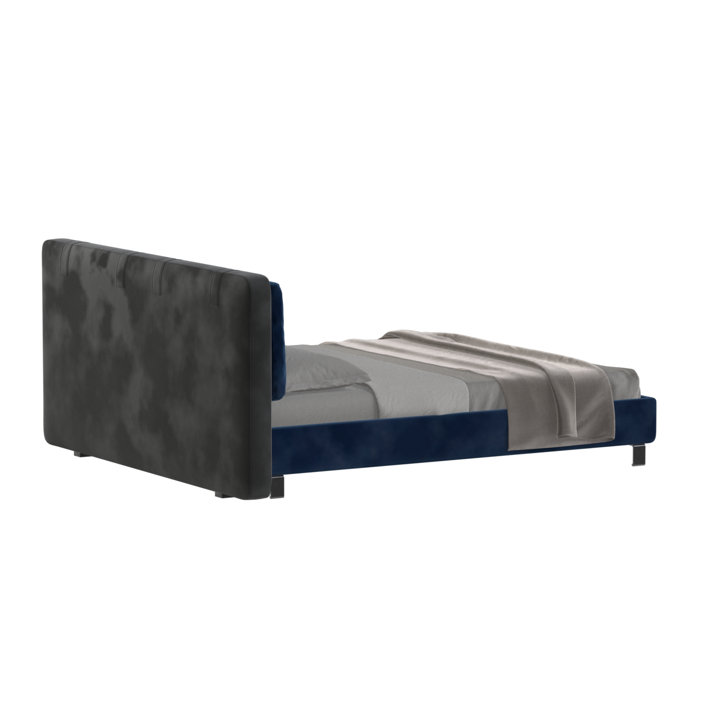 Giovanna Double Bed with Elegant Headboard