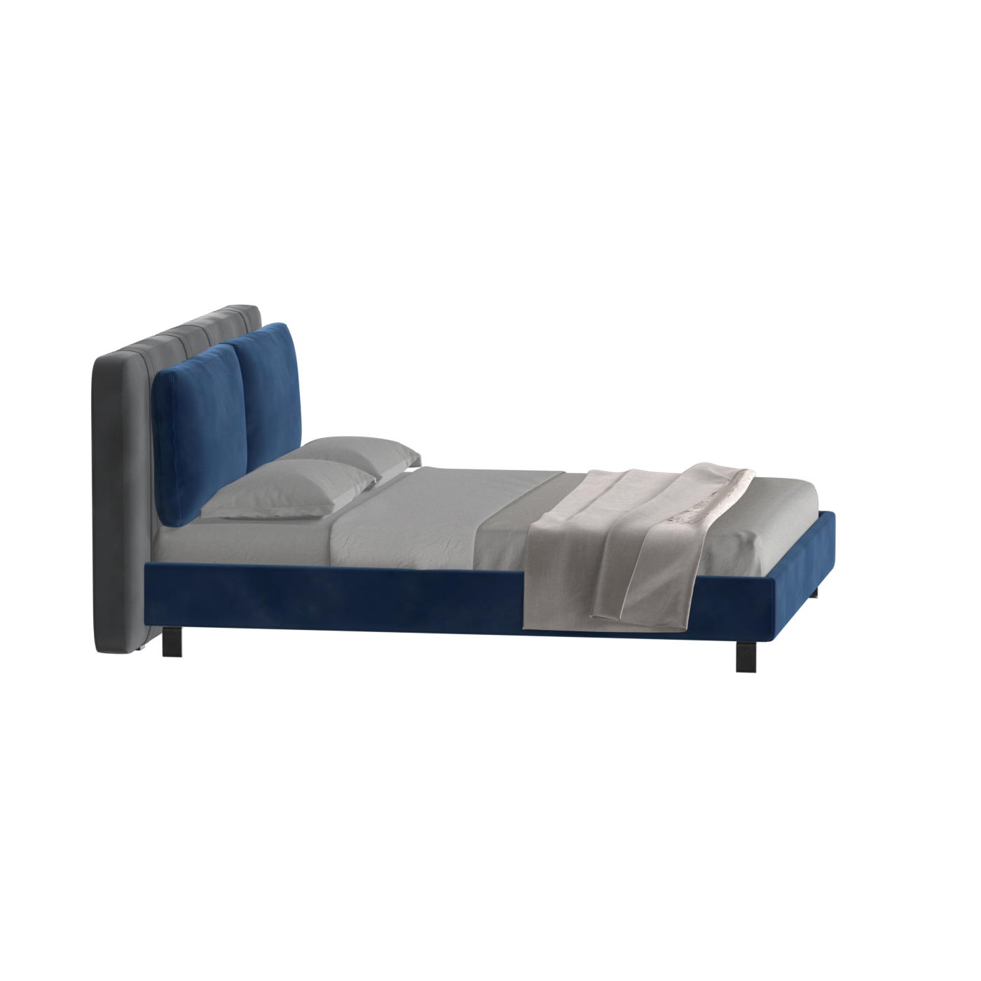Giovanna Double Bed with Elegant Headboard