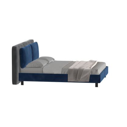 Giovanna Double Bed with Elegant Headboard