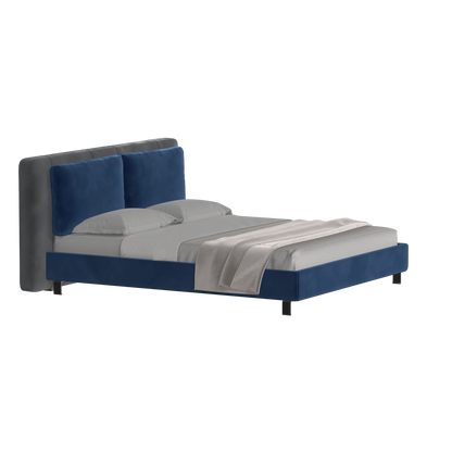 Giovanna Double Bed with Elegant Headboard