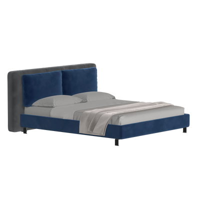 Giovanna Double Bed with Elegant Headboard