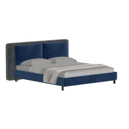 Giovanna Double Bed with Elegant Headboard