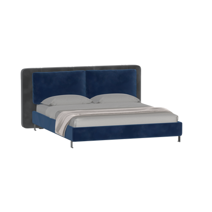 Giovanna Double Bed with Elegant Headboard