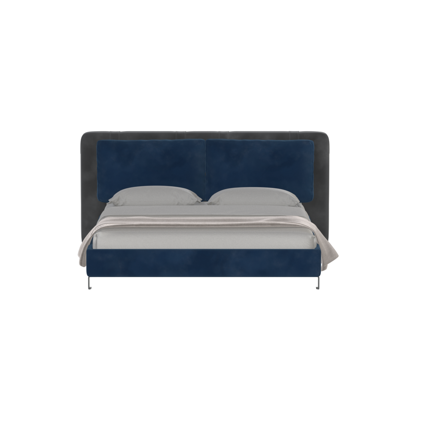 Giovanna Double Bed with Elegant Headboard