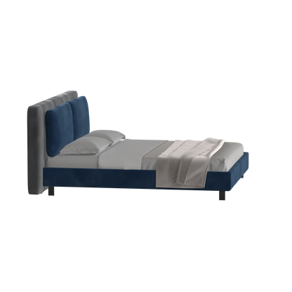 Giovanna Double Bed with Elegant Headboard