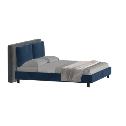 Giovanna Double Bed with Elegant Headboard