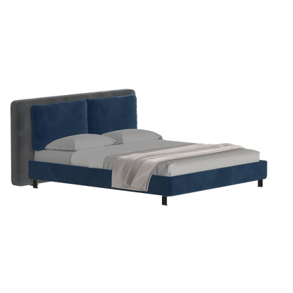 Giovanna Double Bed with Elegant Headboard