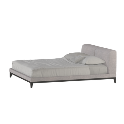 Lit double rembourré Infinity avec tête de lit élégante